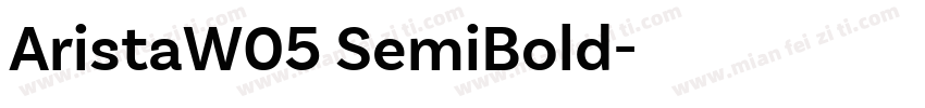 AristaW05 SemiBold字体转换